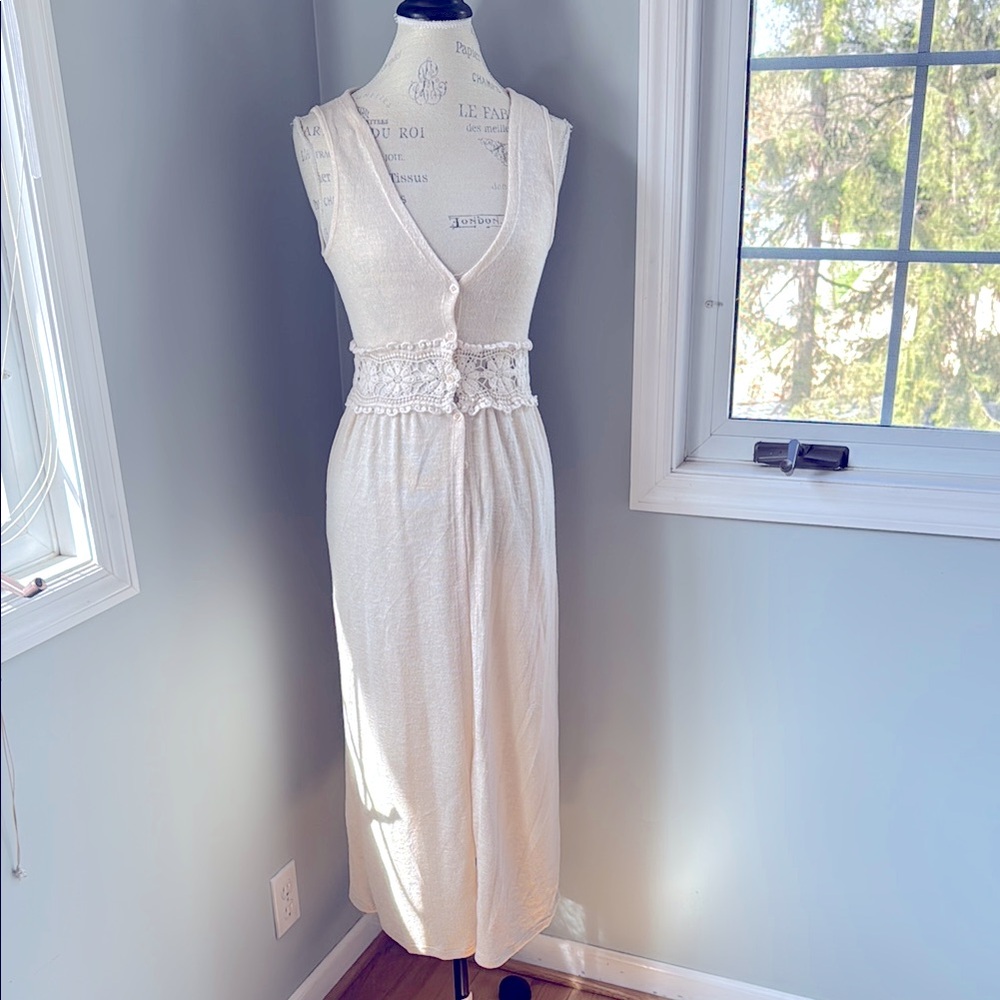 One Clothing lace waist knit duster vest‎ NWT size small